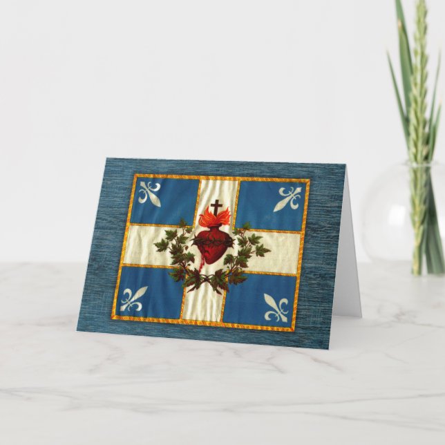 Drapeau Québec antika Carillon Sacré-Cœur Kort (Framsida)