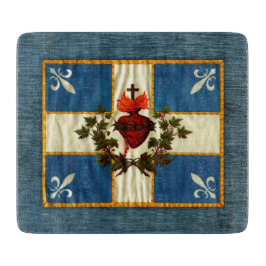 Drapeau Québec antique Carillon Sacré-Cœur