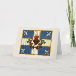 Drapeau Québec antique Carillon Sacré-Coeur Kort