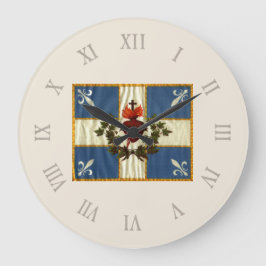 Drapeau Québec antique Carillon Sacré-Cœur Stor Klocka