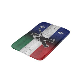 Drapeau Québec et Patriote Henri Julien érodé Badrumsmatta