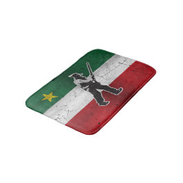 Drapeau Québec et Patriote Henri Julien érodé Badrumsmatta