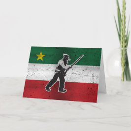 Drapeau Québec et Patriote Henri Julien érodé Kort