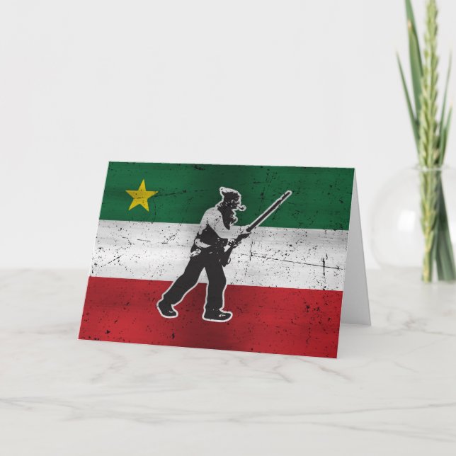 Drapeau Québec et Patriote Henri Julien érodé Kort (Framsida)