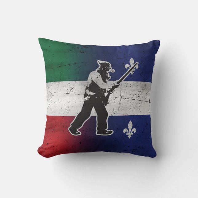 Drapeau Québec et Patriote Henri Julien érodé Kudde (Framsida)