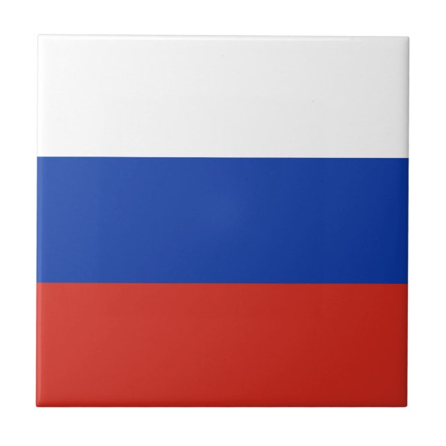 Drapeau Russie tricolore Kakelplatta (Framsidan)