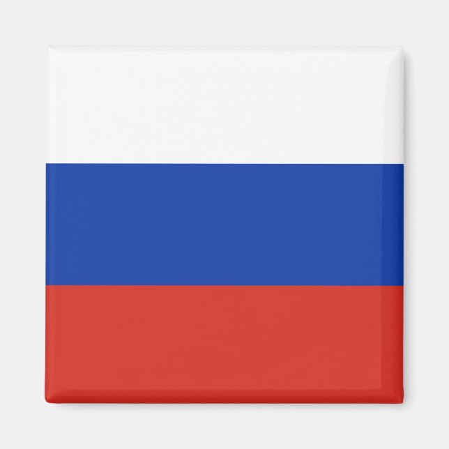Drapeau Russie tricolore Magnet (Framsidan)