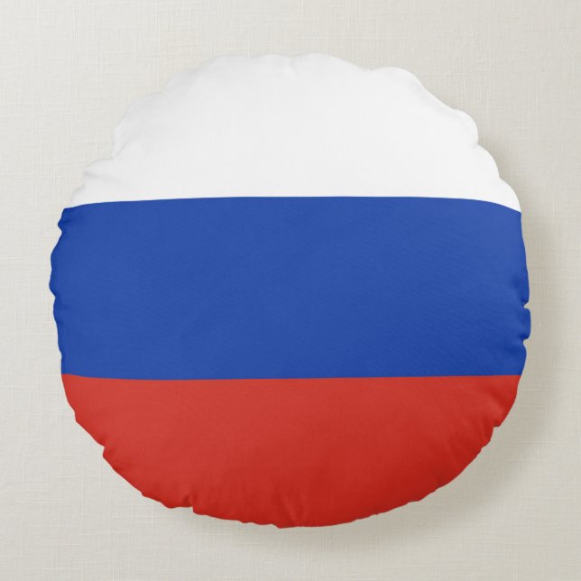 Drapeau Russie tricolore Rund Kudde (Framsidan)