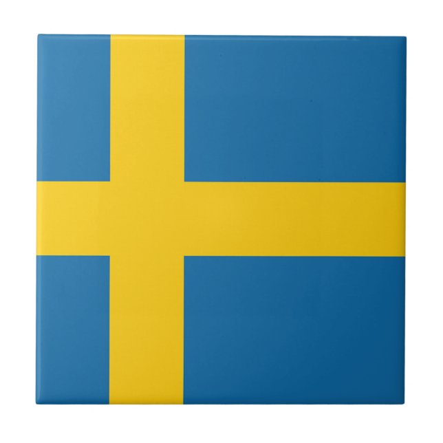 Drapeau Suède Kakelplatta (Framsidan)