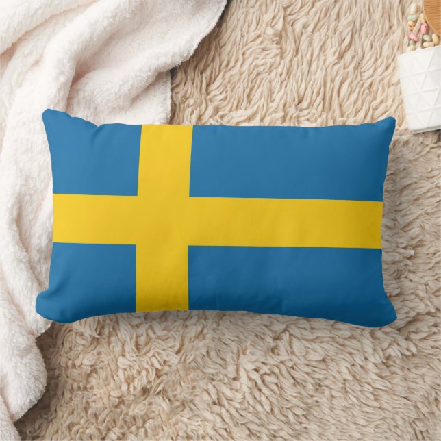 Drapeau Suède Lumbarkudde (Filt)