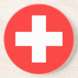 Drapeau Suisse Underlägg<br><div class="desc">Drapeau de la Suisse: "Unus pro omnibus,  omnes pro uno" → Un pour tous,  tous pour un!</div>