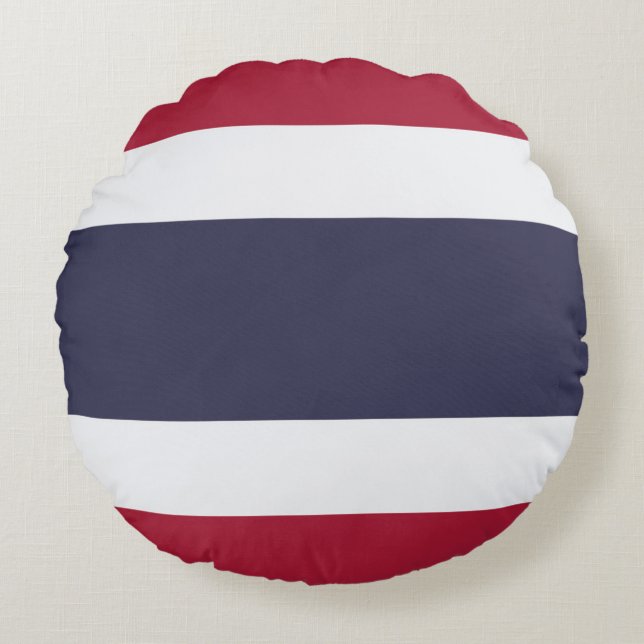Drapeau Thaïlande  Rund Kudde (Framsidan)