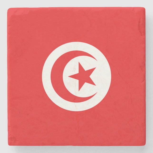 Drapeau Tunisie Stenunderlägg (Framsidan)