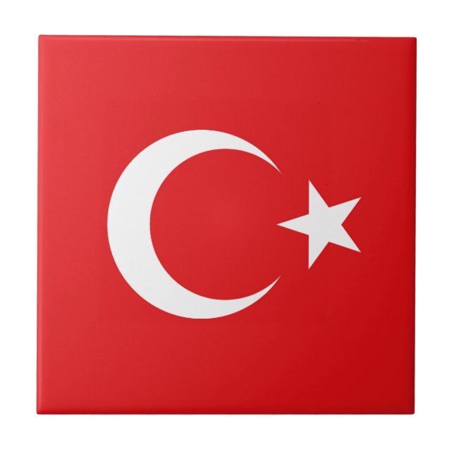 Drapeau Turquie Kakelplatta (Framsidan)