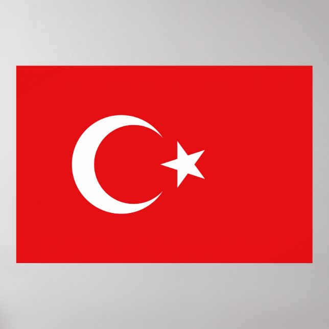 Drapeau Turquie Poster (Framsidan)