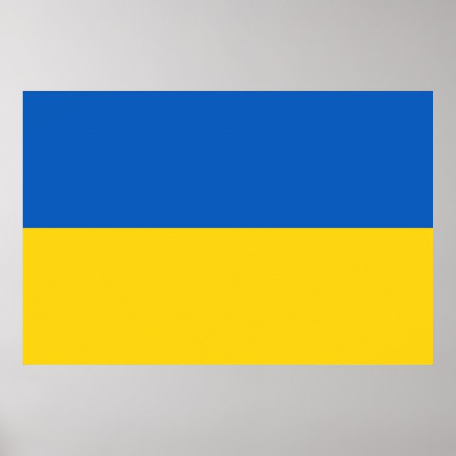 Drapeau Ukraine Poster (Framsidan)