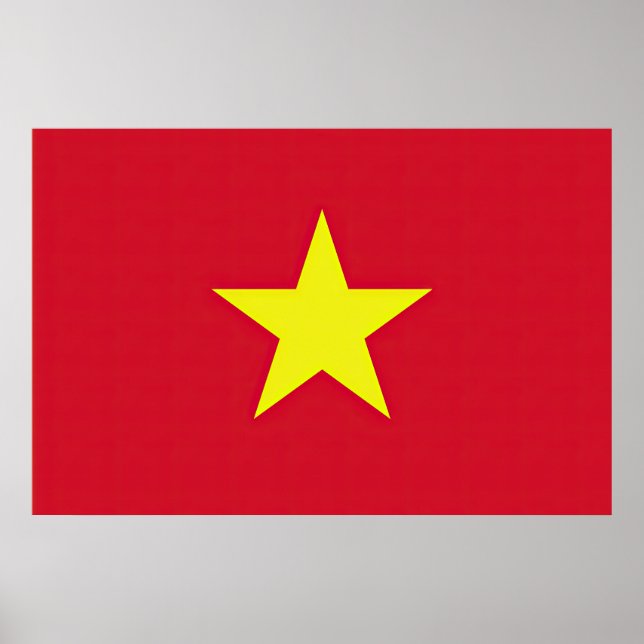 Drapeau Vietnam Poster (Framsidan)