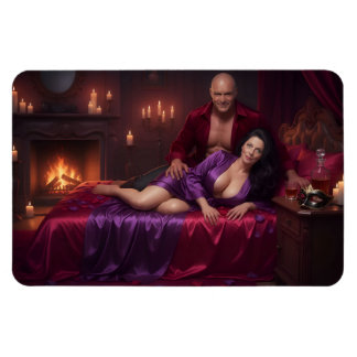 Draped in Velvet Purple and Crimson Desire Magnet