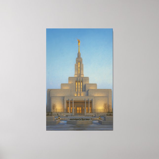 Draper Utah Temple Painting™ LDS Wall Art Canvas (Framsida)