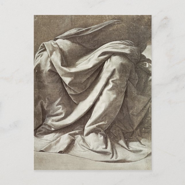 Drapery study for a Seated Figur, c.1475-80 Vykort (Framsida)