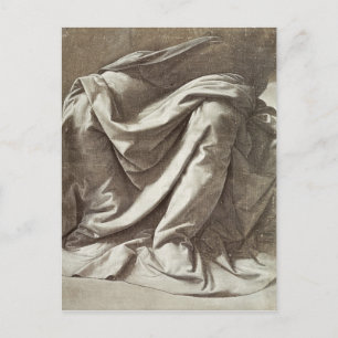 Drapery study for a Seated Figur, c.1475-80 Vykort