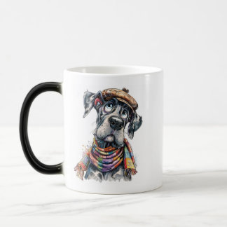 Dråplig hund magisk mugg