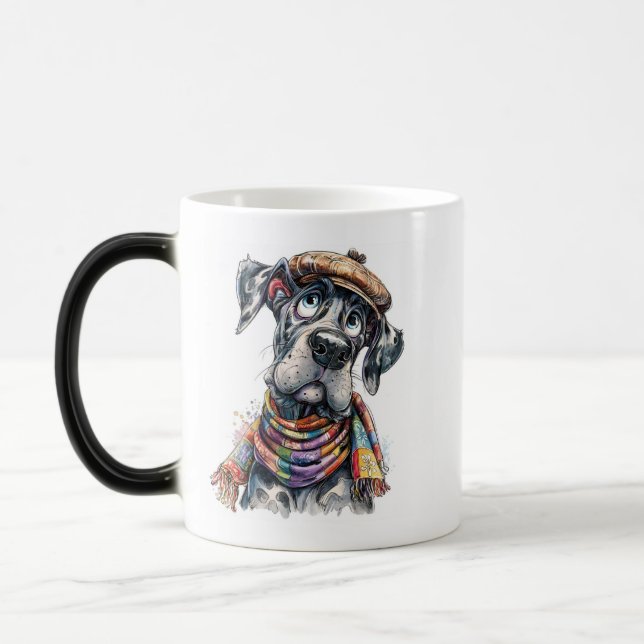 Dråplig hund magisk mugg (Vänster)