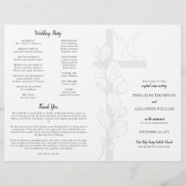 Drar katolska Bröllop Ceremony med massprogram