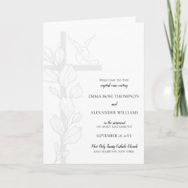 Drar katolska Bröllop Ceremony med massprogram Program