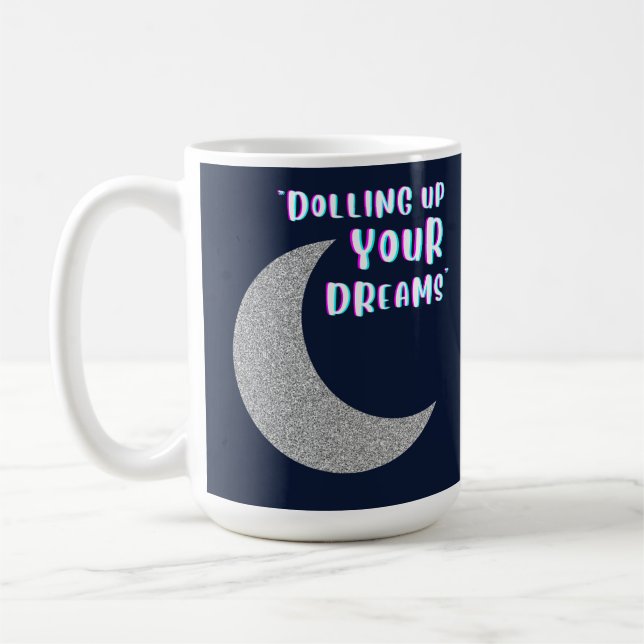 Drar upp dina drömmar kaffemugg (Vänster)