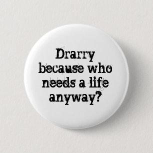 Drarry Fläkt-fiktion Merch Knapp