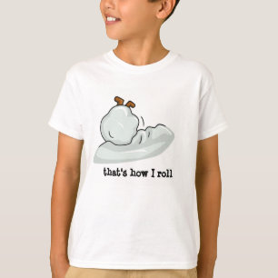 DRÅSA KASTA SNÖBOLL, det är hur jag rullar T-shirt