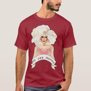 Drate Queen Doll Ansikte Oh yes honey Premium T Shirt