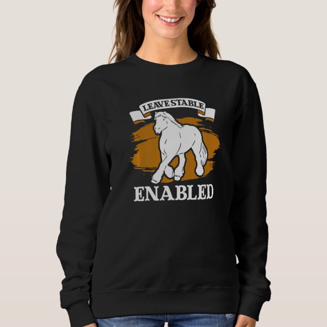 Draught Scotland Horse for Horseback Rider Clydesd T Shirt (Framsida)