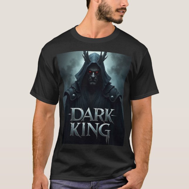Draw logo gaming with text"Dark King" T Shirt (Framsida)
