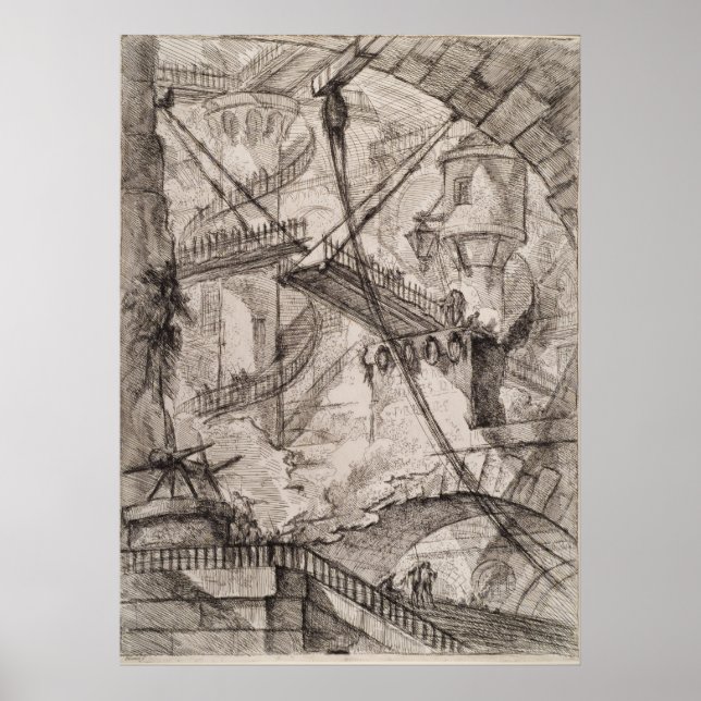 Drawbridge, Giovanni Battista Piranesi Poster (Framsidan)