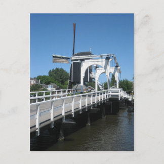 Drawbridge och kvarn vykort