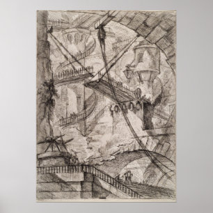 Drawbridgen, Giovanni Battista Piranesi Poster