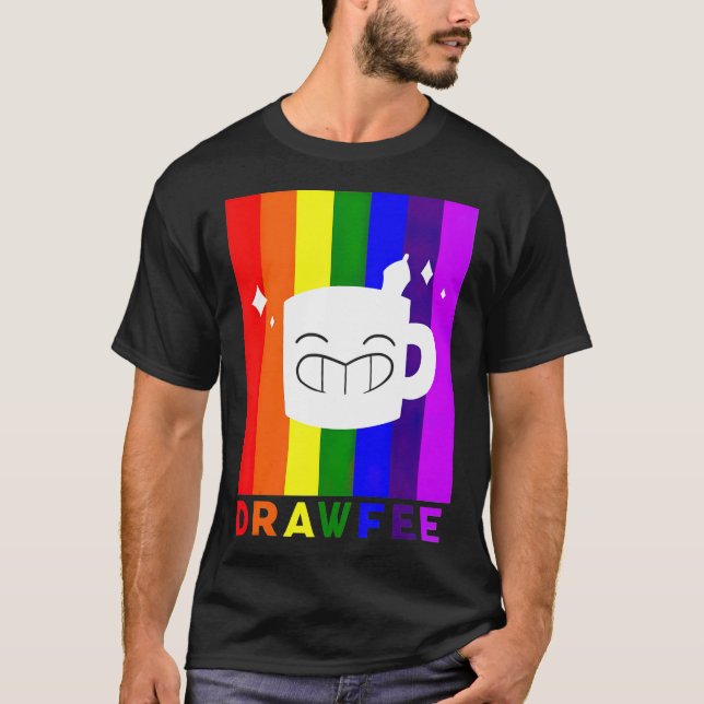 Drawfee stöder Pride Essential TS T T T Shirt (Framsida)