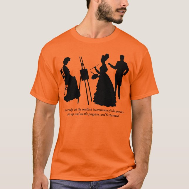 Drawing Harriet - Emma - Jane Austen T Shirt (Framsida)