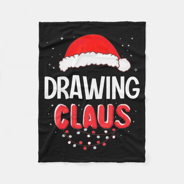 Drawing Santa Claus Christmas Matching Costume  Fleecefilt (Framsidan)