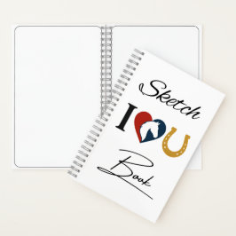 Drawing Sketchbook for Horse Lovers – Blank Pages