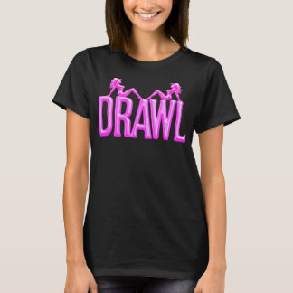 Drawl Mudflaps Dam Mörk T-Shirt