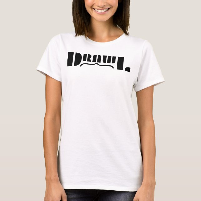 Drawl OG Womens White T-Shirt (Framsida)