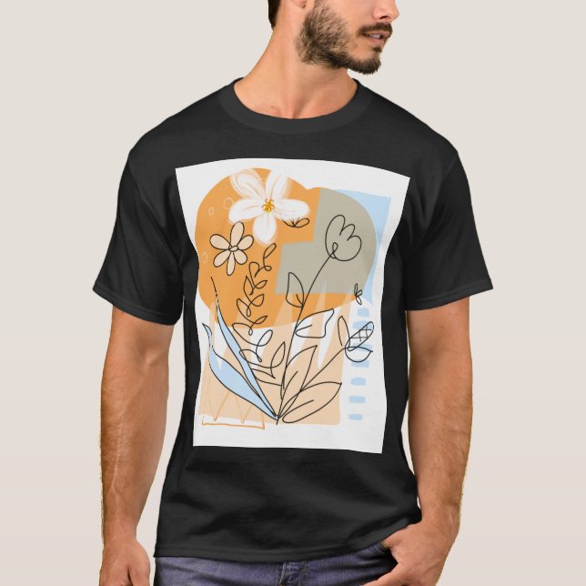 Drawn Flowers T Shirt (Framsida)