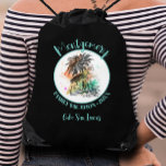 Drawstring Bag för sommarfamilj Gympapåse<br><div class="desc">En dragsträngssäck med snyggt har en sommarsemesterillustration tillsammans med familjen namn och årtalet med chic. Perfekt väskor till saker med roligt saker för alla på semestern.</div>