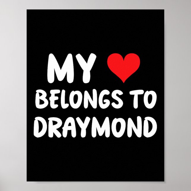 Draymond - Mitt hjärta tillhör Draymond - Kärlek  Poster (Framsidan)
