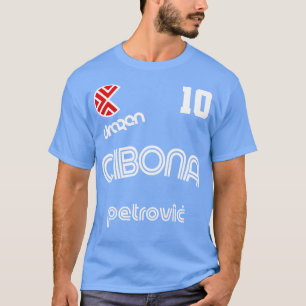 Drazen Petrovic Retro Kroatien Basketball Jersey T Shirt