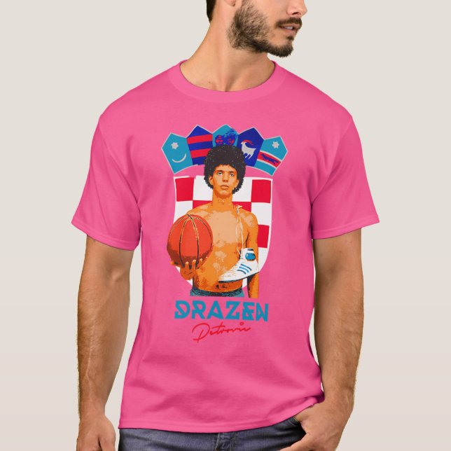 Drazen Petrovic T Shirt (Framsida)