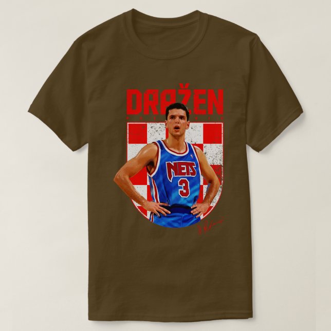 Drazen Petrovic T Shirt (Design framsida)